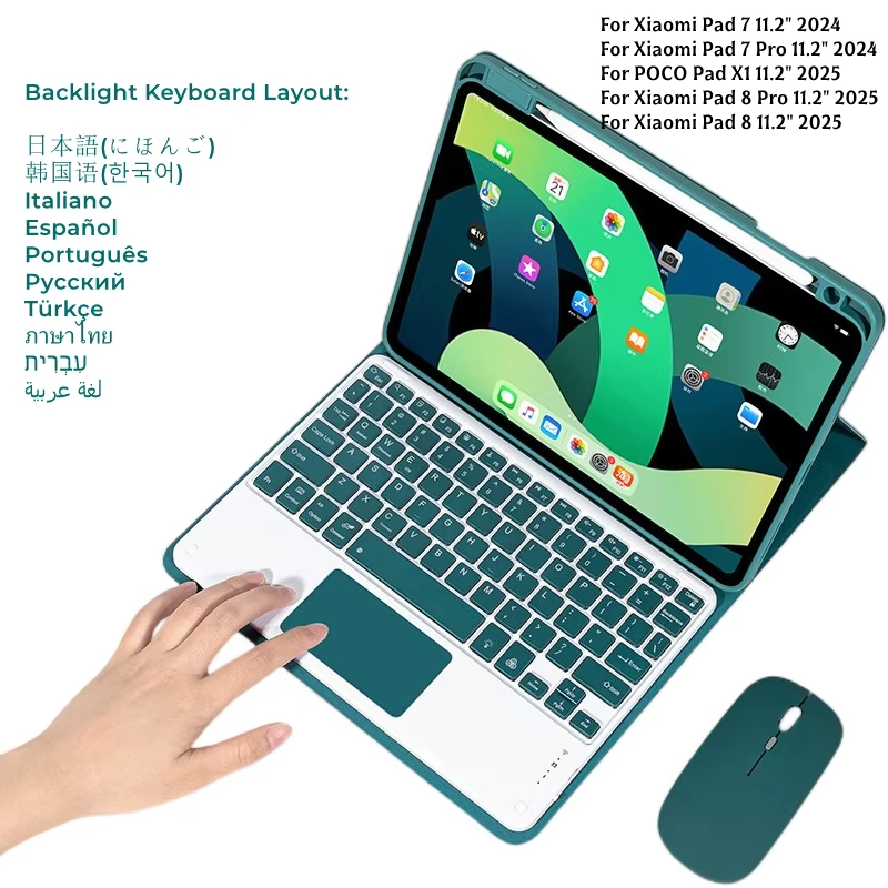 Gaming Keyboard Mechanical Wireless - Capa Teclado Retroiluminado e Mouse para