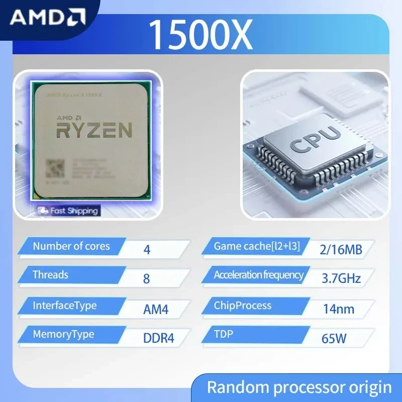 Amd Cpu Ryzen 5 - Processador AMD Ryzen 5 1500X, CPU