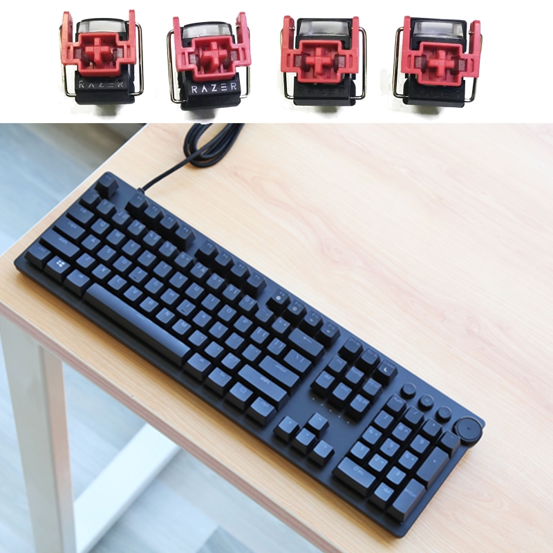 Gaming Keyboard Hot Swappable - 4 pçs v2 slient forro interruptores