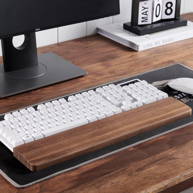 Wrist Rest Wood - Suporte De Mão De Teclado De