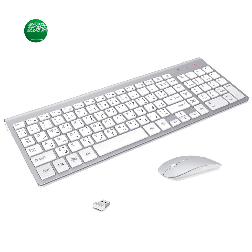 Gaming Keyboard Mobile - Árabe Enghish Personagem Slim Teclado Sem