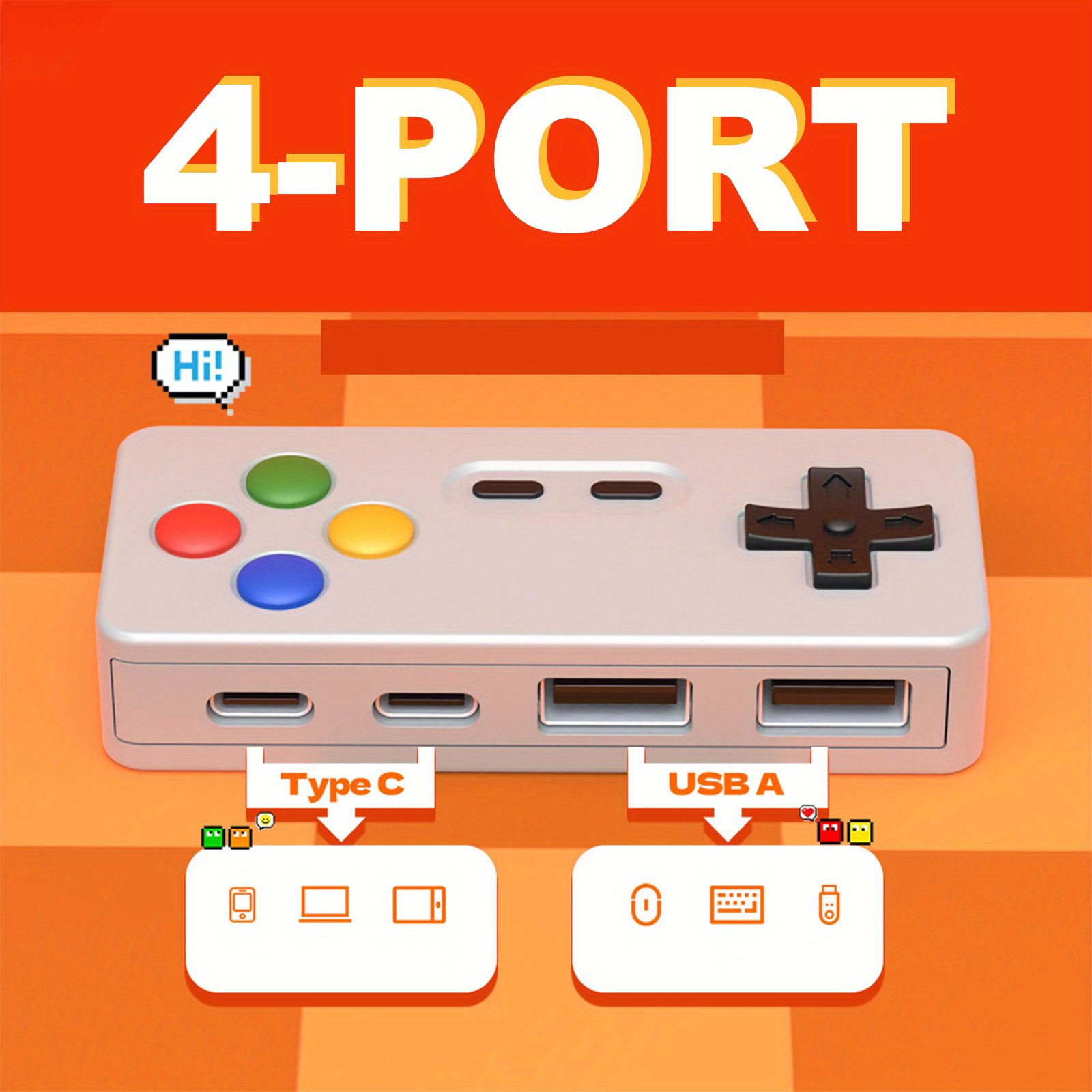 1pc dos desenhos animados usb  - Gaming Keyboard Type C avaliação e preço