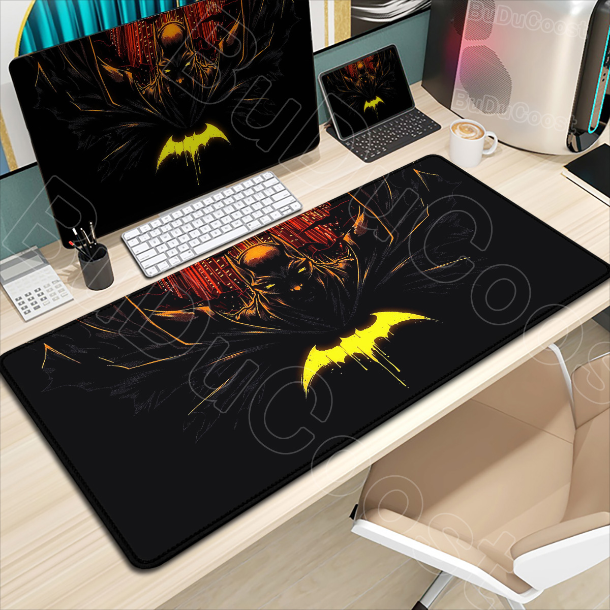 B-batman mouse pad hd grande j - Gaming Keyboard Higround avaliação e preço