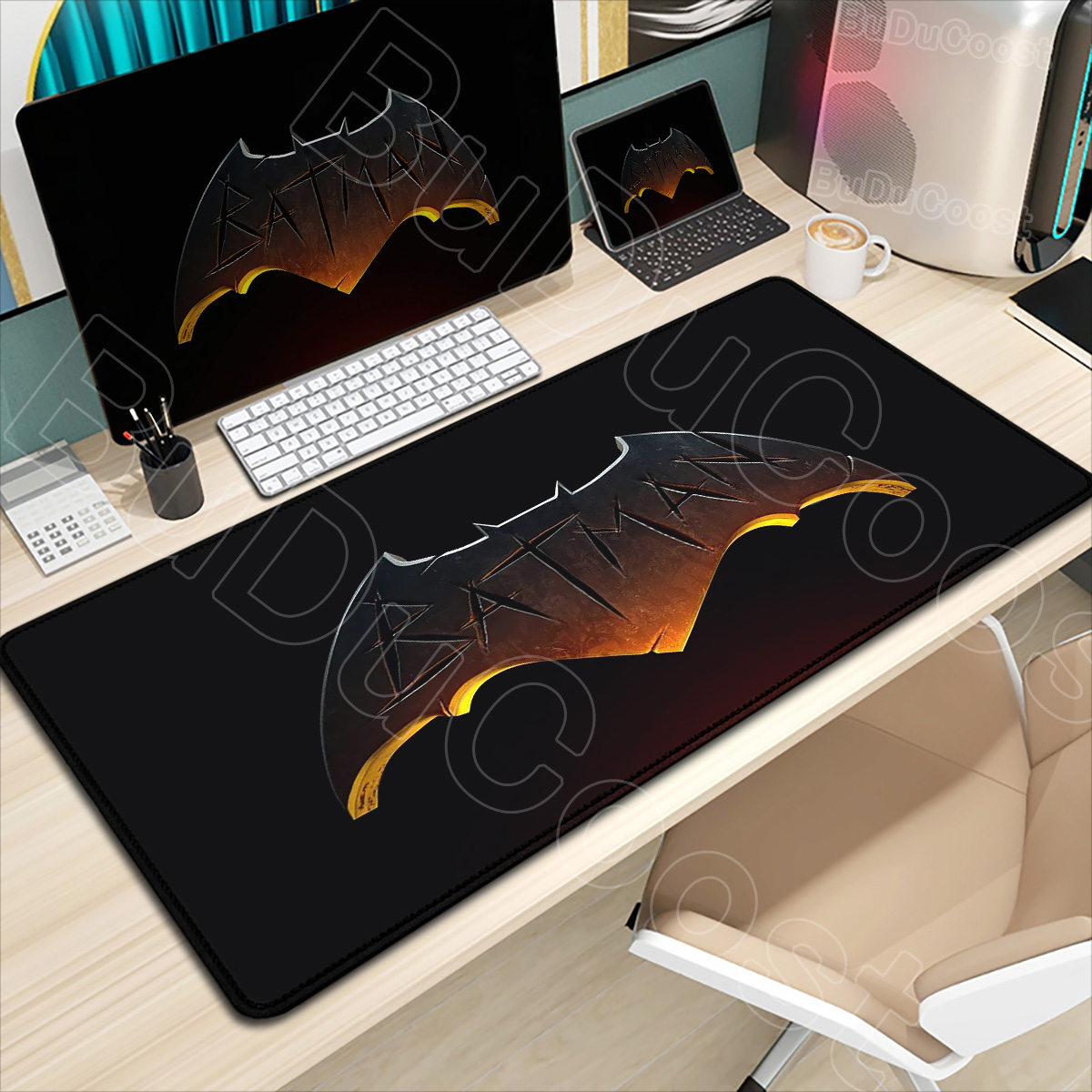 B-batman mouse pad hd grande j - Gaming Keyboard Higround avaliação e preço