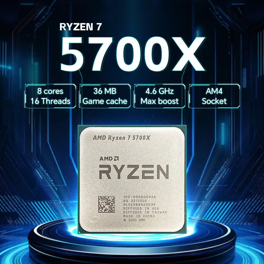 Processador AMD Ryzen 7 5700X  - Amd Cpu Ryzen 7 avaliação e preço