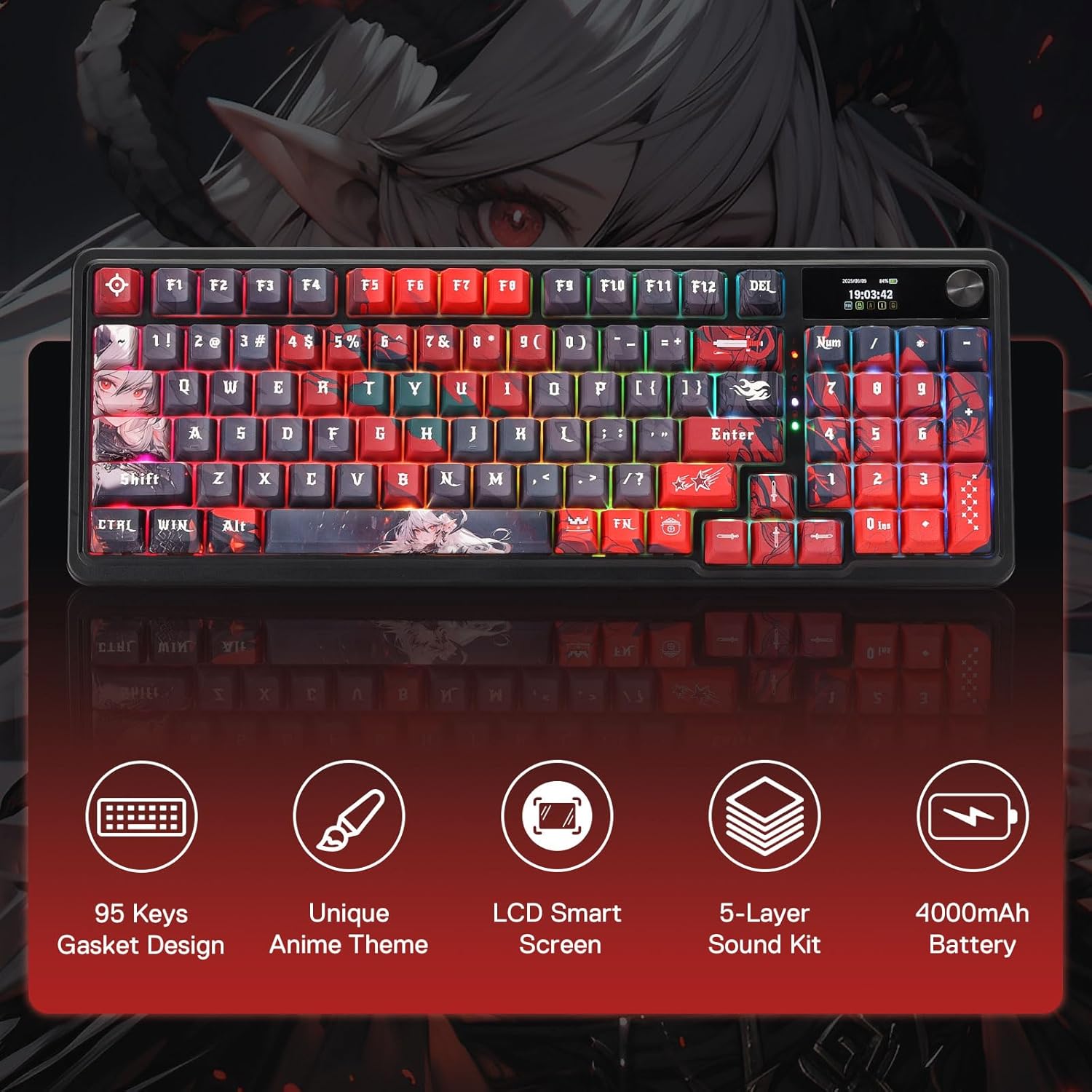 Teclado para jogos Redragon Wi - Gaming Keyboard Mobile avaliação e preço