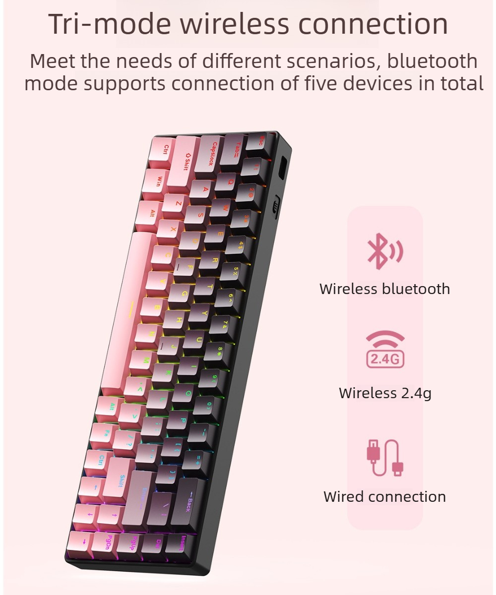 Teclado Mecânico RGB Gamer 68  - Gaming Keyboard Mobile avaliação e preço