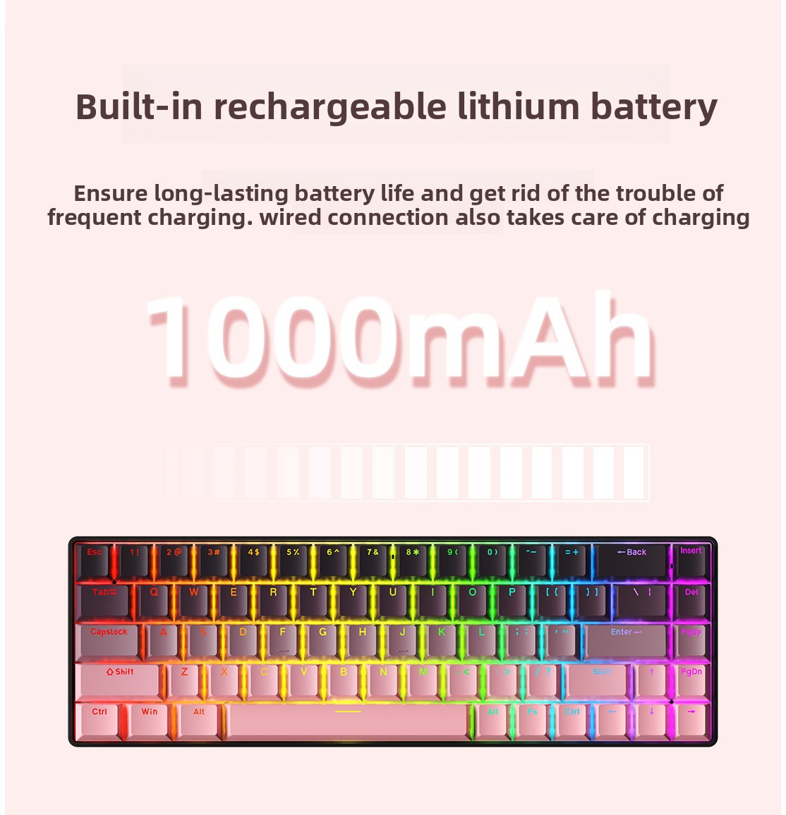 Teclado Mecânico RGB Gamer 68  - Gaming Keyboard Mobile avaliação e preço