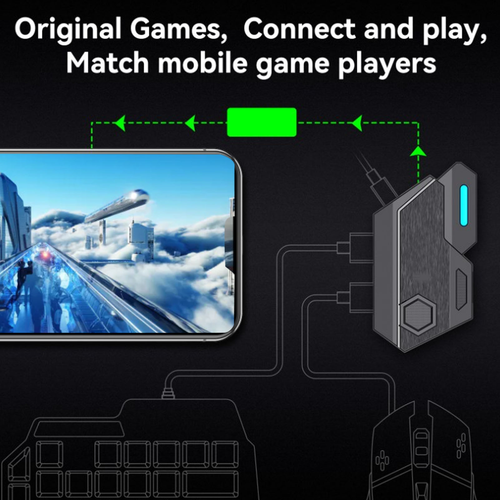 Pacote combinado de jogos para - Gaming Keyboard Mobile avaliação e preço