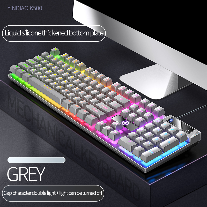 Teclado para jogos com fio, 10 - Keyboard Gaming Transparent avaliação e preço