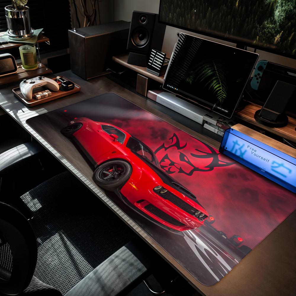 D-dodges carro legal mouse pad - Gaming Keyboard Higround avaliação e preço