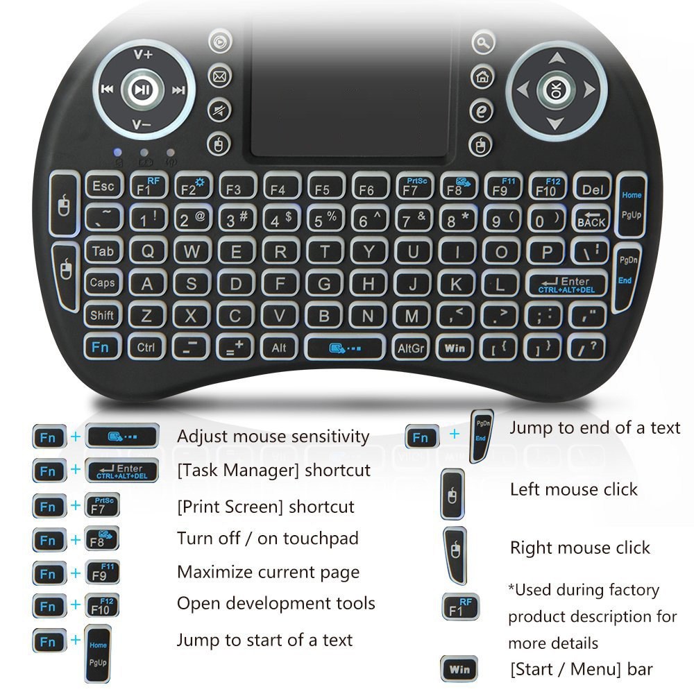 Mini teclado sem fio retroilum - Gaming Keyboard Mobile avaliação e preço