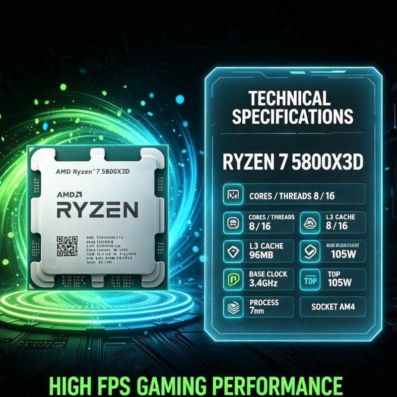 Processador de Jogos AMD Ryzen - Amd Cpu Ryzen 7 avaliação e preço