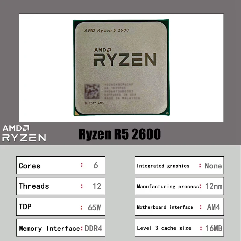 Processador AMD Ryzen 5 2600 T - Amd Cpu Ryzen 5 avaliação e preço